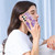 For Samsung Galaxy S24 Ultra 5G Electroplating Marble IMD TPU Phone Case with Ring Holder(Purple 002)
