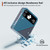 For Samsung Galaxy Z Flip4 All-inclusive Decal Carbon Fiber Texture Protective Phone Case(Gray Blue)