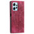 For Xiaomi Redmi Note 12 4G Global Totem Embossed Magnetic Leather Phone Case(Red)