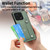 For Xiaomi 14 Pro Wristband Kickstand Card Wallet Back Phone Case with Tool Knife(Khaki)
