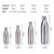 JUNSUNMAY 304 Stainless Steel Double-layer Vacuum Insulated Water Bottle, Capacity:350ml(White)