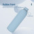 JUNSUNMAY Candy Colored Coating 304 Stainless Steel Water Vacuum Bottle, Capacity:1000ml(White)