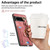 For Google Pixel 8 Pro Retro Skin-feel Ring Card Bag Phone Case with Hang Loop(Pink)