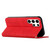 ForSamsung Galaxy S24 Ultra Diamond Splicing Skin Feel Magnetic Leather Phone Case(Red)