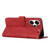 For Xiaomi Redmi Note 13 pro+ Stitching Calf Texture Buckle Leather Phone Case(Red)