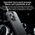 For iPhone 14 Plus Lens Holder Frosted Phone Case(Grey)