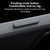 For iPhone 14 Plus Lens Holder Frosted Phone Case(Grey)