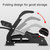 55B-01 Car / Motorcycle / Bicycle Portable High Pressure Double Pipe Inflatable Cylinder Pedal Air Pump
