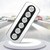 Yacht / RV Modified 6-position Button 12V 20A IP66 Carbon Fiber Panel Switch (Red Light)