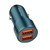 BOROFONE BZ19 Wisdom Dual USB Ports Car Charger(Blue)