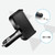 SHUNWEI SD-1909 80W 0.8A Car 2 in 1 USB Charger 90 Degree Free Rotation Cigarette Lighter (White)