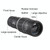 16x52 High Definition Outdoor Bird Viewing Monocular Telescope, Spec: Green Film without Bag