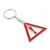 Car Caution Key Ring Metal Keychain