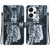 For Xiaomi Redmi Note 13 Pro+ 5G Crystal Texture Colored Drawing Leather Phone Case(Cat Tiger Reflection)