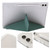 For Samsung Galaxy Tab S9 FE+ Clear Acrylic Deformation Leather Tablet Case(Deep Green)