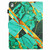 For Samsung Galaxy Tab A7 2020 T500 Marble Pattern Stitching Smart Leather Tablet Case(Gold Green)