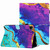 For iPad 11 Pro 2020 / Air 4 10.9 Marble Pattern Stitching Smart Leather Tablet Case(Purple Blue)