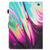 For Amazon Kindle Fire 7 2022 Marble Pattern Stitching Smart Leather Tablet Case(Rose Blue)