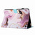 For Amazon Kindle Fire HD 10 2021 Marble Pattern Stitching Smart Leather Tablet Case(Gold Pink)