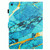 For Amazon Kindle Fire HD 10 2015 Marble Pattern Stitching Smart Leather Tablet Case(Gold Blue)