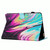 For Amazon Kindle 11th 2022 Marble Pattern Stitching Smart Leather Tablet Case(Rose Blue)