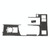 Car Carbon Fiber Gear Position Panel Decorative Sticker for Lexus IS250 2013-, Left Drive A Style