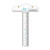Plastic T-Square Ruler Learning Stationery Ruler(Transparent)