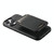 For iPhone 12  Suteni H16 Litchi Texture Leather Detachable Wallet Back Phone Case(Black)