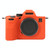 For Sony ILCE-7RM5 / Alpha 7R V Soft Silicone Protective Case (Orange)