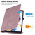 For iPad Pro 12.9 2022 / 2021 / 2020 Tree Life Embossed Rotation Leather Smart Tablet Case(Rose Gold)