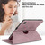 For iPad Pro 12.9 2022 / 2021 / 2020 Tree Life Embossed Rotation Leather Smart Tablet Case(Rose Gold)