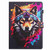 For Amazon Kindle Fire HD 8 2016 Painted Pattern Stitching Smart Leather Tablet Case(Colorful Wolf)