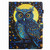 For Amazon Kindle Fire HD 10 2015 Painted Pattern Stitching Smart Leather Tablet Case(Moonlight Eagle)