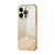 For iPhone 14 Pro Gradient Glitter Powder Electroplated Phone Case(Gold)