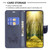 For Samsung Galaxy A35 Embossing Two Butterflies Pattern Leather Phone Case(Blue)
