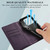 For Xiaomi 14 Pro PU Genuine Leather Texture Embossed Line Phone Case(Purple)