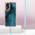 For OPPO A58 4G Electroplating Marble Dual-side IMD Phone Case with Lanyard(Green 017)
