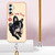 For Samsung Galaxy A25 5G Electroplating Dual-side IMD Phone Case with Lanyard(Lucky Dog)