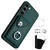 For Samsung Galaxy S23+ 5G Organ Card Bag Ring Holder PU Phone Case(Green) For Samsung Galaxy S23+ 5G Organ Card Bag Ring Holder PU Phone Case(Green)