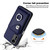 For Xiaomi Redmi Note 12S 4G Global Organ Card Bag Ring Holder PU Phone Case(Blue)