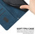 For OPPO A58 / A78 Skin Feel Stripe Pattern Leather Phone Case with Long Lanyard(Blue)