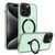 For iPhone 15 Pro Max MagSafe Holder Skin-feel PC Hybrid TPU Phone Case(Matcha Green)