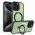 For iPhone 15 Pro Max MagSafe Holder Skin-feel PC Hybrid TPU Phone Case(Green)