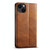 For iPhone 13 Suteni J02 Oil Wax Wallet Leather Phone Case(Brown)