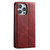 For iPhone 14 Pro Max Suteni J02 Oil Wax Wallet Leather Phone Case(Red)