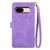 For Google Pixel 8a Embossed Flower Zipper Leather Phone Case(Purple) For Google Pixel 8a Embossed Flower Zipper Leather Phone Case(Purple)