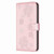 For Samsung Galaxy S23 5G Four-leaf Embossed Leather Phone Case(Pink)