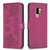 For Samsung Galaxy S9+ Four-leaf Embossed Leather Phone Case(Rose Red) For Samsung Galaxy S9+ Four-leaf Embossed Leather Phone Case(Rose Red)