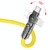 hoco U118 Kaidi 60W USB-C/Type-C to USB-C/Type-C Rotating Charging Data Cable, Length: 1.2m(Yellow)