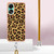 For OPPO A78 4G Electroplating Dual-side IMD Phone Case with Lanyard(Leopard Print)